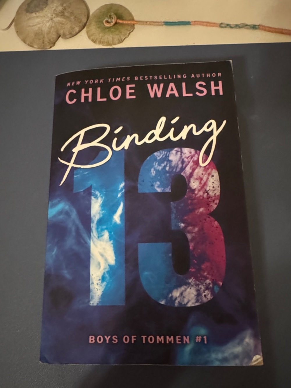 Binding 13 by Chloe Walsh - Navy Blue & Pink Book